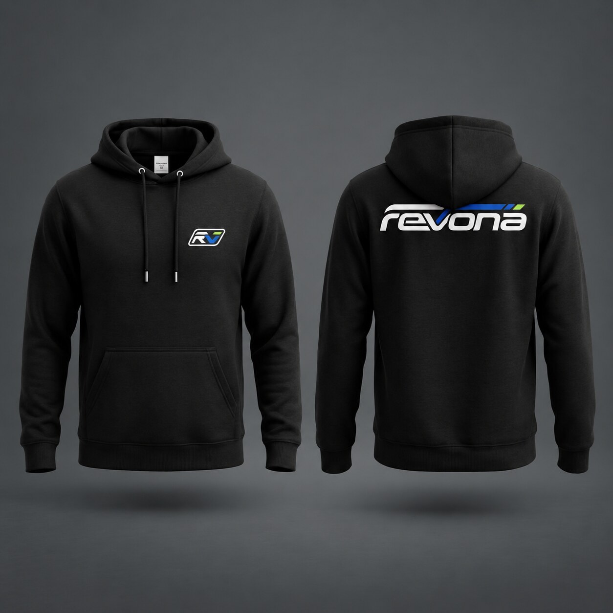 קפוצ׳ון REVONA שחור, חזית וגב